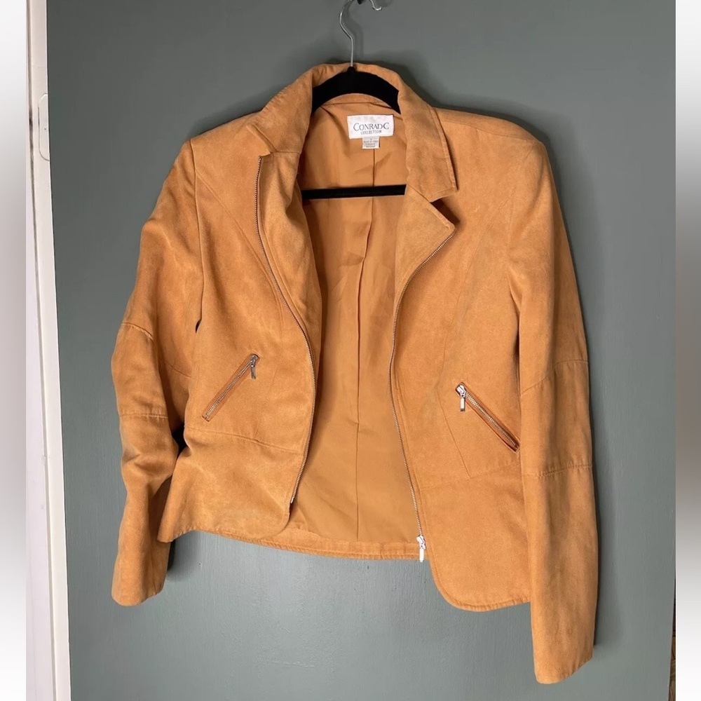 Conrad C Collection Jacket Womens Size 6Orange in Color Full Zip